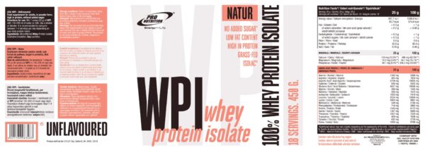 WPI Natur 450g, Pro Nutrition