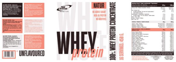 Whey Protein Natur 450g, Pro Nutrition