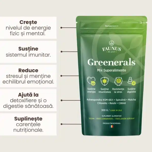 Greenerals pudră 300 gr., Faunus Plant