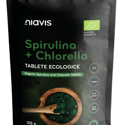 Spirulină + Chlorella Tablete Ecologice/BIO 125 g, Niavis