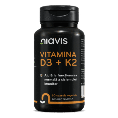 Vitamina D3 + K2, 60 capsule, Niavis