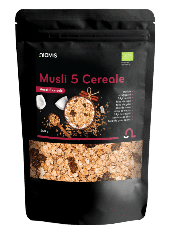 Müsli 5 Cereale Ecologic, 250 g, Niavis
