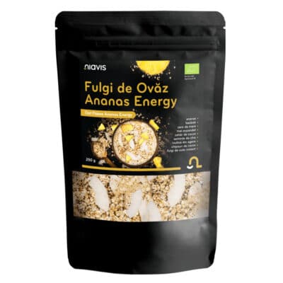 6426284004024 Fulgi de Ovăz Ananas Energy Ecologici/BIO 250 g – Niavis
