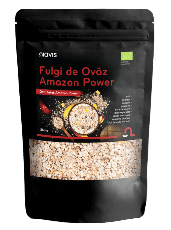 6426284004048 Fulgi de Ovăz Amazon Power Ecologici/BIO 250 g, Niavis
