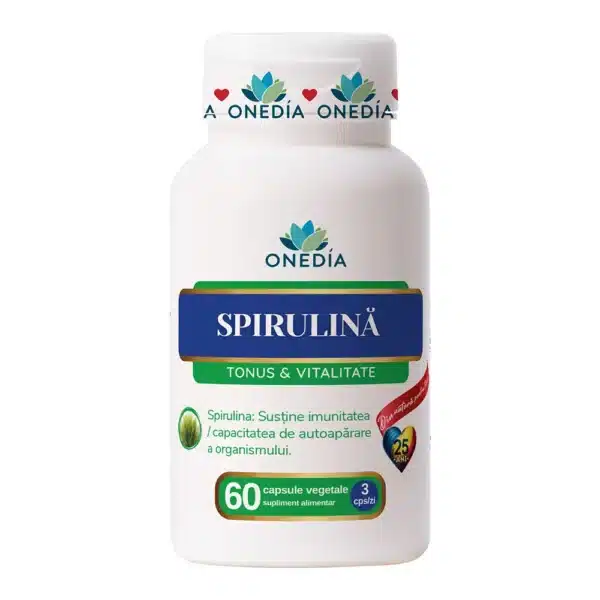 Spirulină Tonus și Vitalitate 420 mg, 60 capsule, Onedia