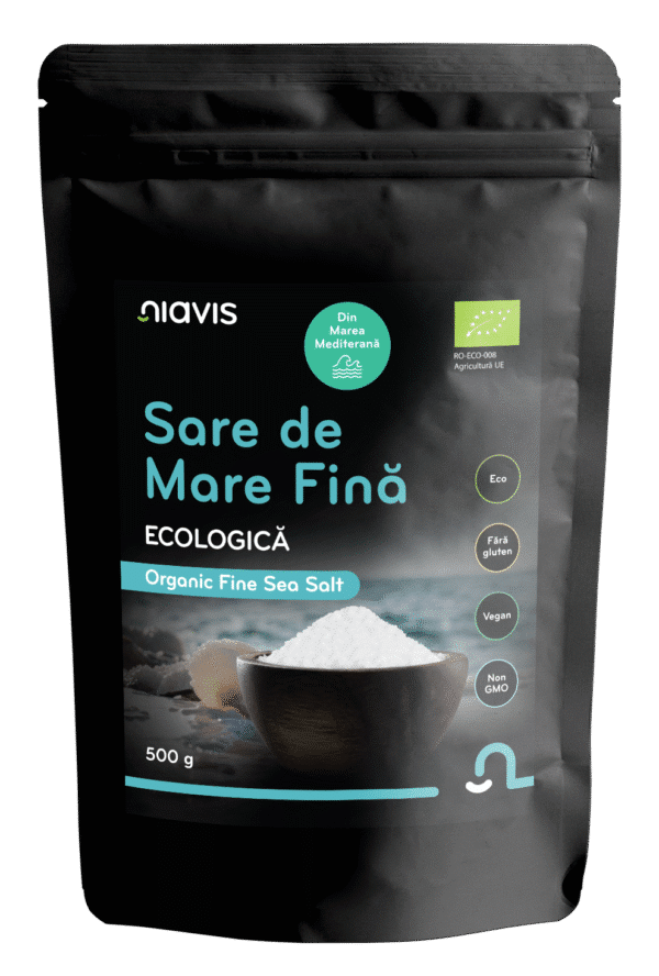 Sare de Mare Fină Ecologică/BIO 500 g, Niavis