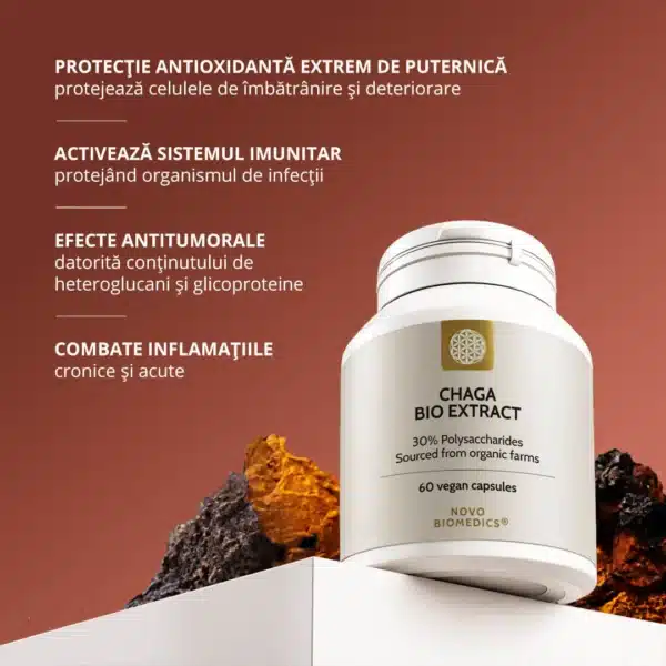 Chaga Bio Extract, 60 capsule vegetale