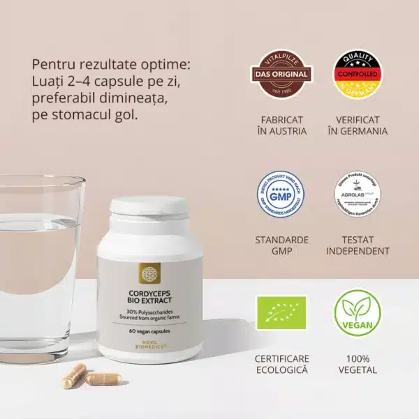 Cordyceps Bio Extract, 60 capsule vegetale