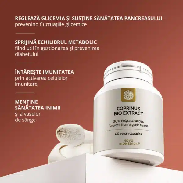 Coprinus Bio Extract, 60 capsule vegetale