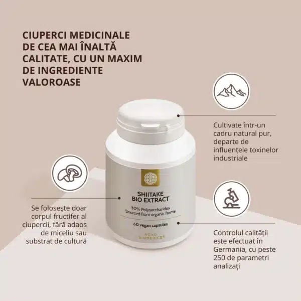 Shiitake Bio Extract, 60 capsule vegetale