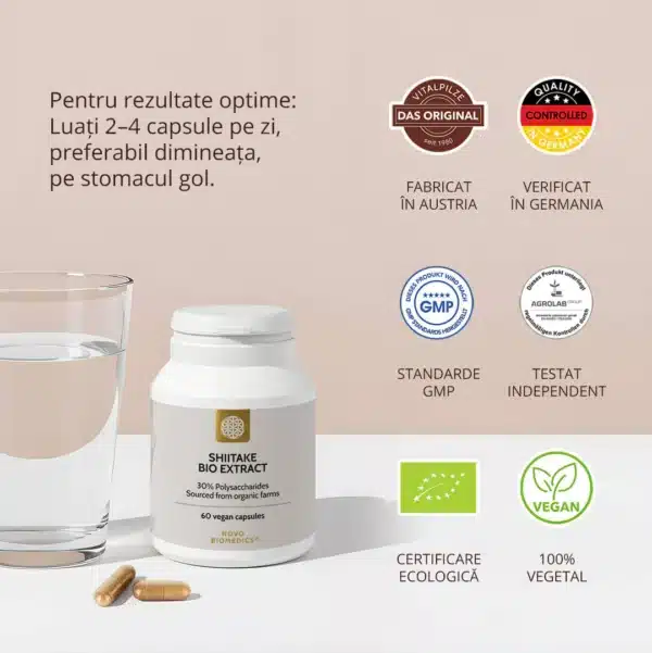 Shiitake Bio Extract, 60 capsule vegetale