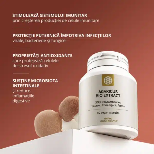 Agaricus Bio Extract, 60 capsule vegetale