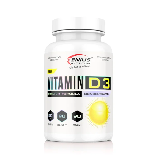 VITAMIN D3, 90 tabs, Genius Nutrition