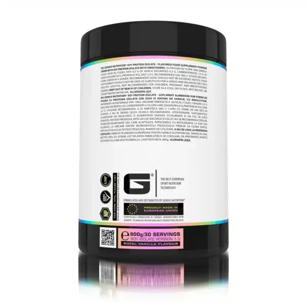 SOY PROTEIN ISOLATE, 900 g, Genius Nutrition