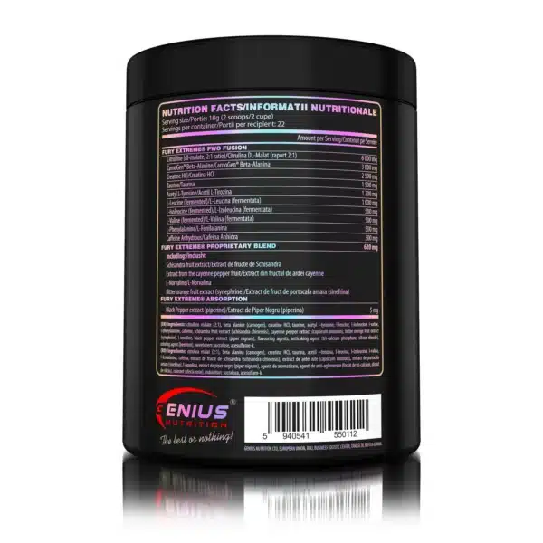 FURY EXTREME, Genius Nutrition