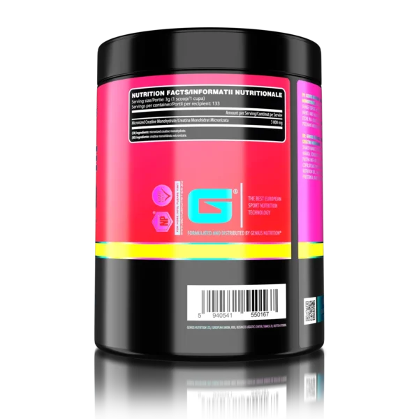 CREATINE MONOHYDRATE, 400g, Genius Nutrition