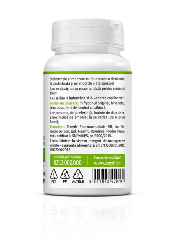 Maca BIO 600 mg, 60 capsule, Zenyth
