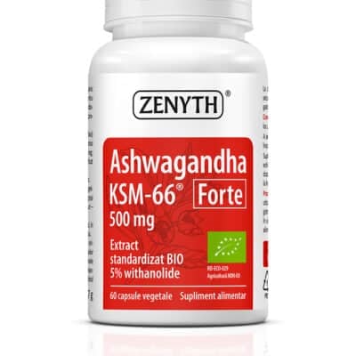 Ashwagandha KSM-66 Forte 500 mg, 60 capsule, Zenyth