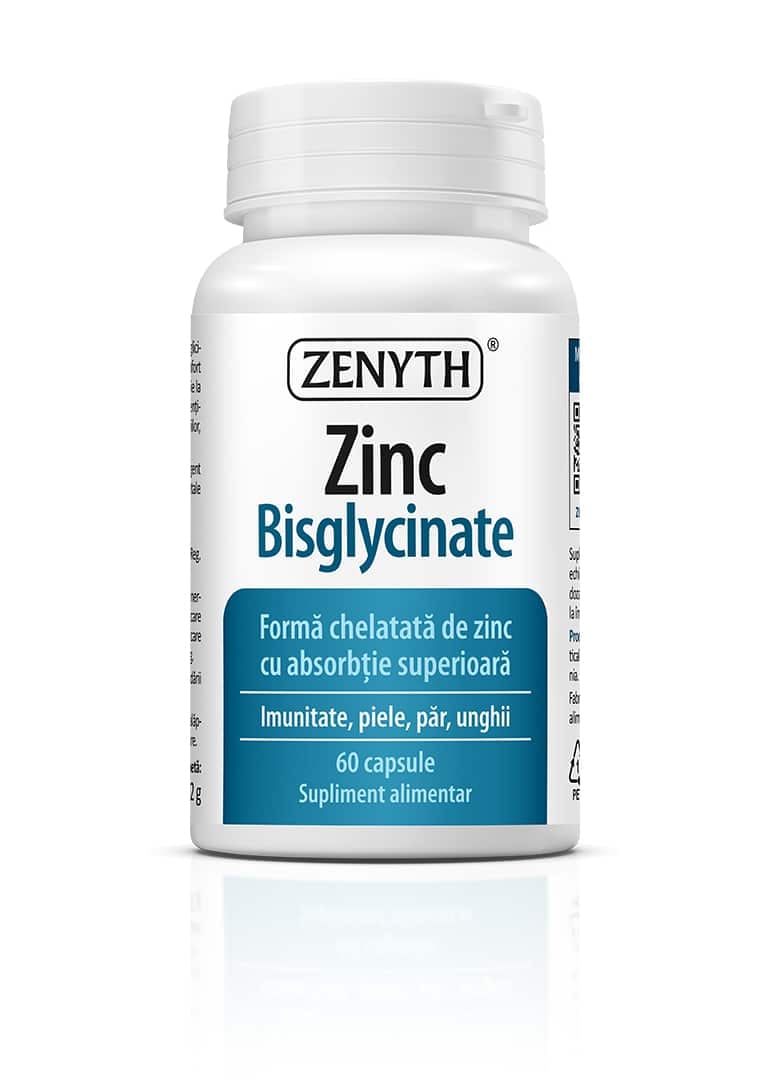 Zinc Bisglicinat, 60 capsule – Zenyth