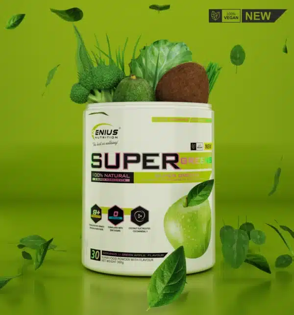 SUPER GREENS, 300g, Genius Nutrition