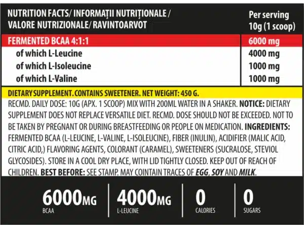 iBCAA, 450g, Genius Nutrition