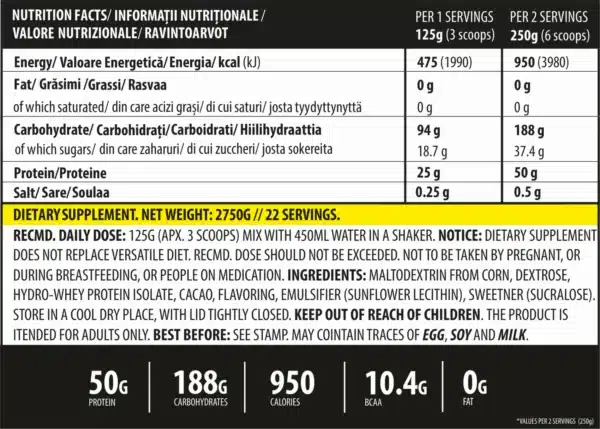 Gainer iGAIN, 2750g, Genius Nutrition