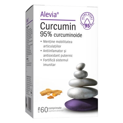 3D-Curcumin-95�curcuminoide-60cp-R-800x800px Curcumin 95% Curcuminoide, 60 comprimate, Alevia