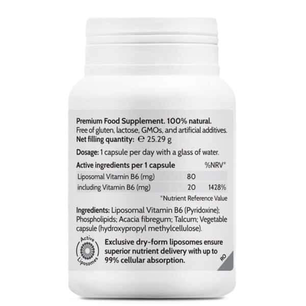 Liposomal Vitamin B6 Neuro-force, 45 capsule vegetale