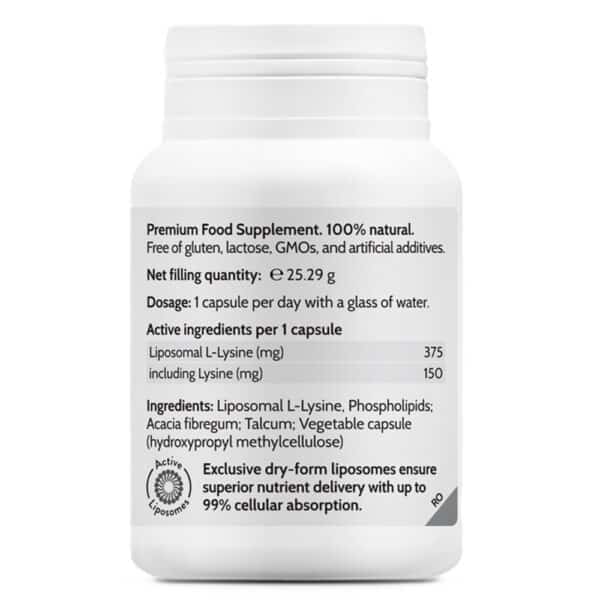 4000575879700-2 Liposomal L-Lysine Strength, 45 capsule vegetale