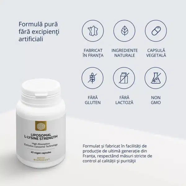 4000575879700-6 Liposomal L-Lysine Strength, 45 capsule vegetale