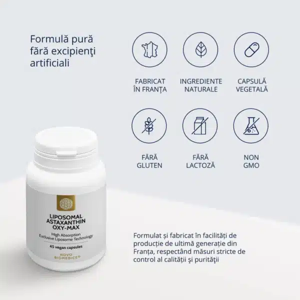 Liposomal Astaxanthin Oxy-Max, 45 capsule vegetale