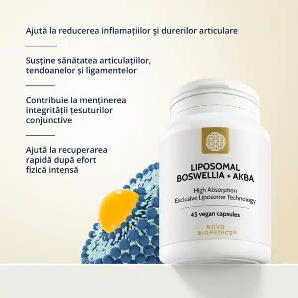Liposomal Boswellia + Akba, 45 capsule vegetale