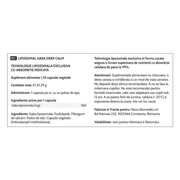 4003708859044-7 Liposomal Gaba Deep Calm, 45 capsule vegetale