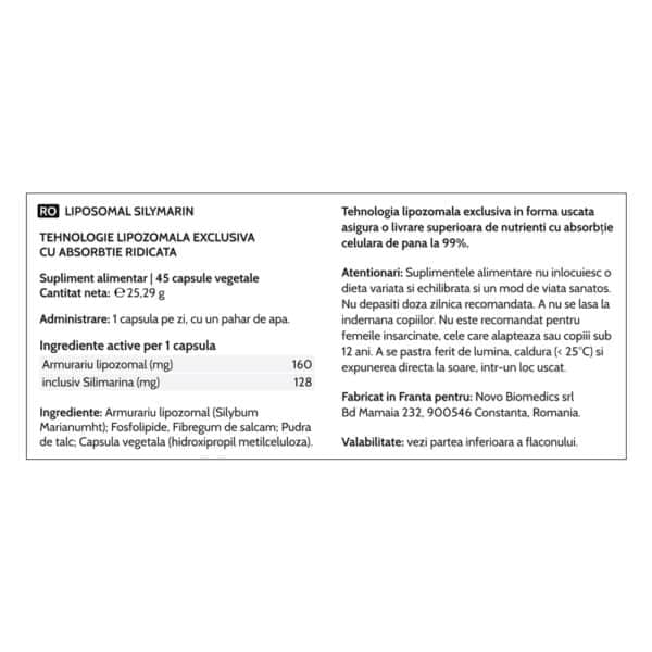4004774845054-7 Liposomal Silymarin, 45 capsule vegetale