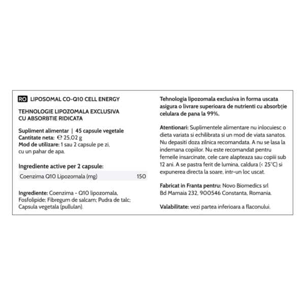4006077085472-7 Liposomal CO-Q10 Cell Energy, 45 capsule vegetale