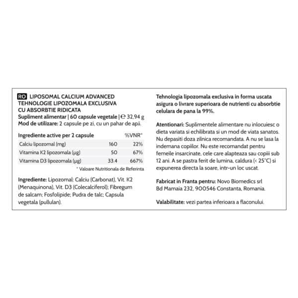 4006902745854-7 Liposomal Calcium Advanced, 60 capsule vegetale