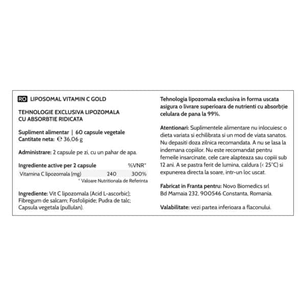 4007008021200-7 Liposomal Vitamin C Gold, 60 capsule vegetale