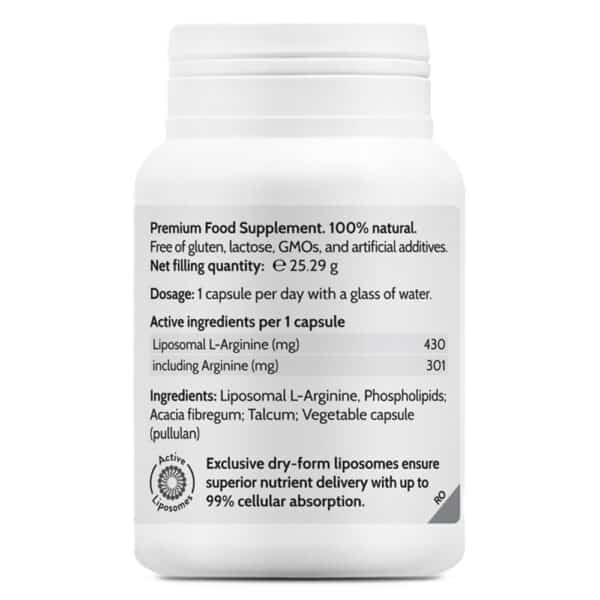 Liposomal L-Arginine Performance, 45 capsule vegetale