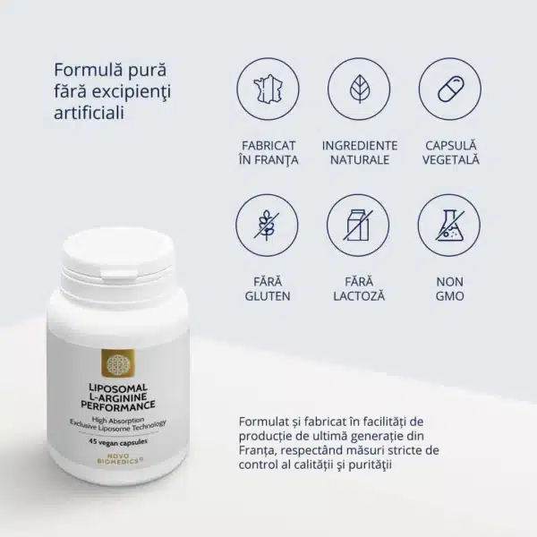 Liposomal L-Arginine Performance, 45 capsule vegetale
