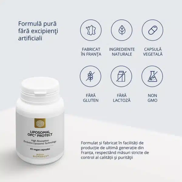 4009606229149-6 Liposomal OPC + Protect, 45 capsule vegetale