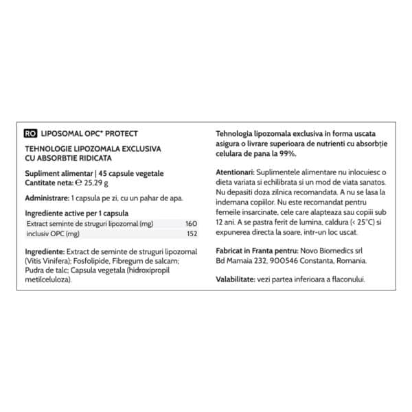 4009606229149-7 Liposomal OPC + Protect, 45 capsule vegetale