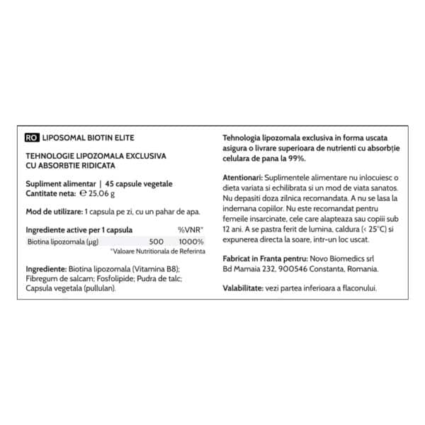 4009864467871-7 Liposomal Biotin Elite, 45 capsule vegetale
