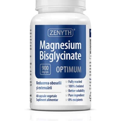 Magneziu Bisglicinat Optimum 900 mg, 60 capsule