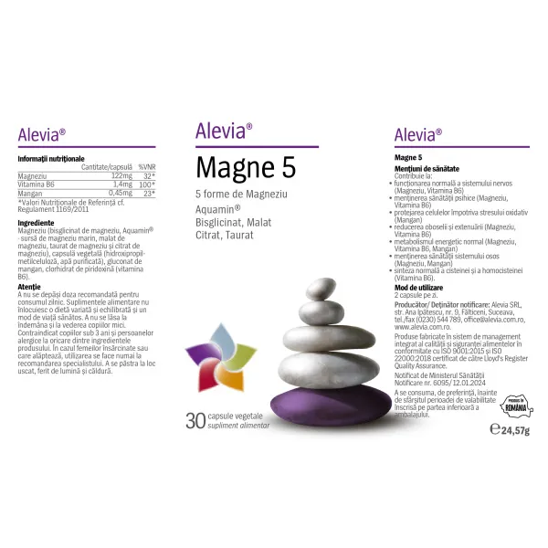 6423602017605-1 Magne 5, 30 capsule, Alevia