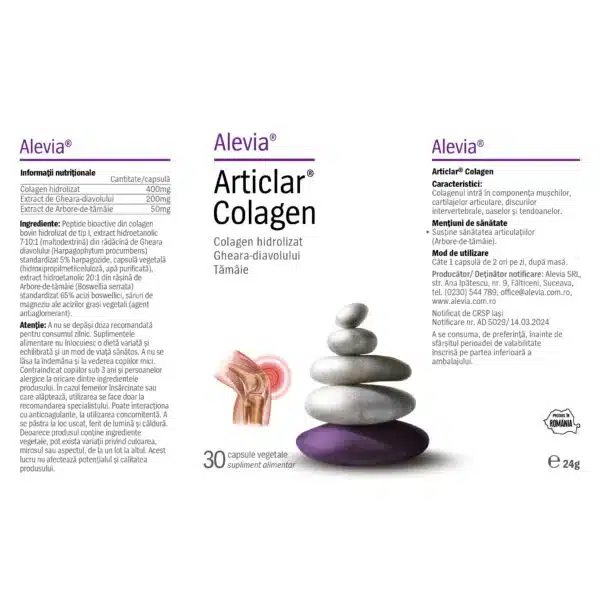 6423602017612-1 Articlar Colagen, 30 capsule, Alevia