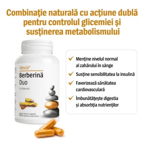 Berberină Duo, 60 capsule, Alevia