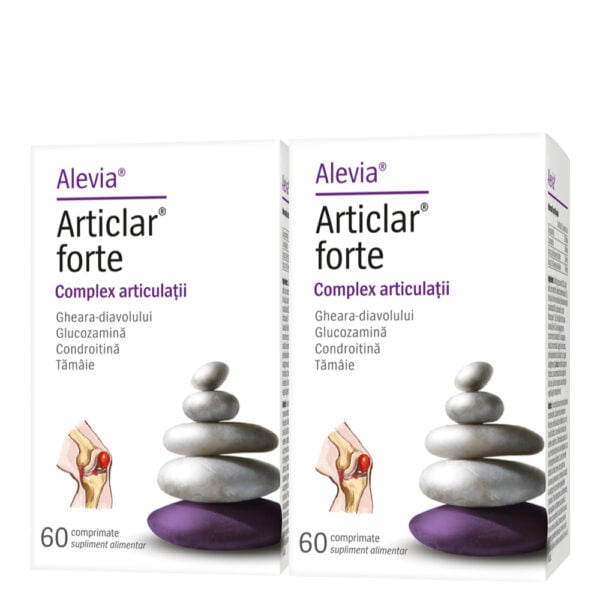 Articlar Forte Pachet, 60 + 60 comprimate, Alevia