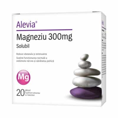 Magneziu 300mg Solubil, 20 plicuri, Alevia