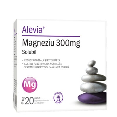 Magneziu 300mg Solubil, 20 plicuri, Alevia
