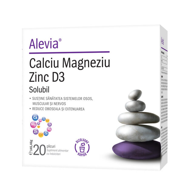 Calciu-Magneziu-Zinc-D3-solubil_L_800x800px Calciu Magneziu Zinc D3 Solubil, 20 plicuri, Alevia